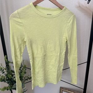 Yellow Long Sleeve Top